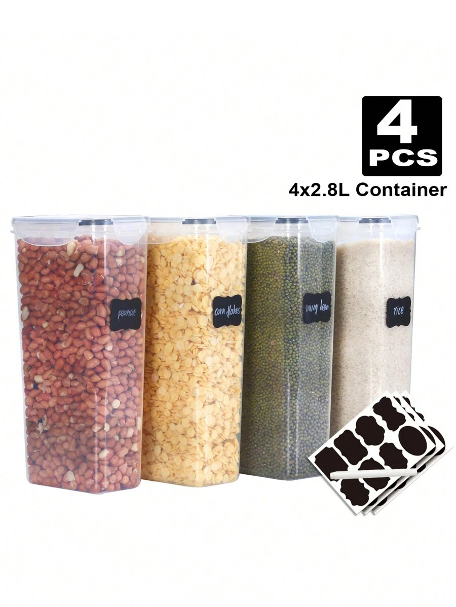 Food Storage Lidl - 1/2/4pcs Airtight Food Storage Jars, 2.8L