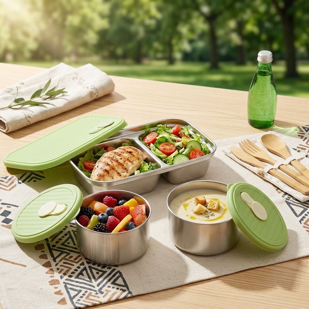 Food Storage 30 Years - Microwave Safe 304 Stainless Steel Bento
