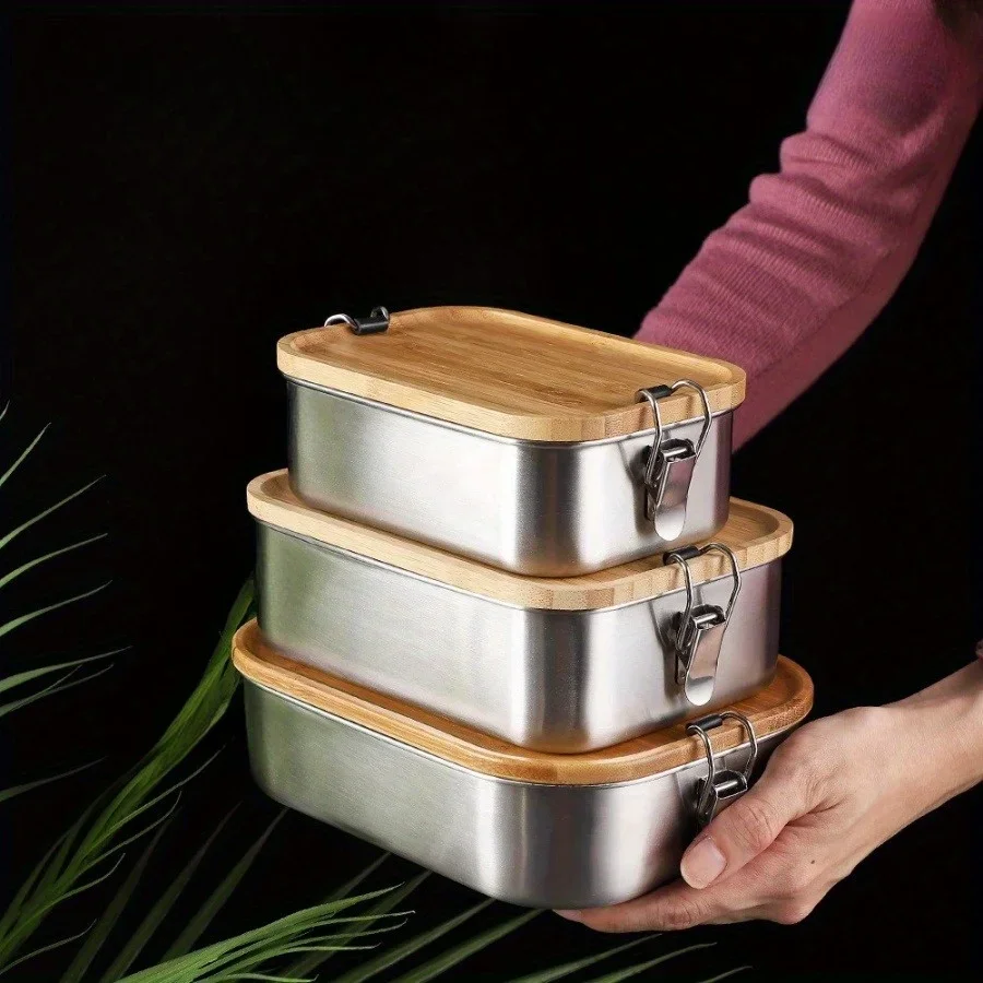 Food Storage Underground - New 304 Stainless Steel Bamboo Lid