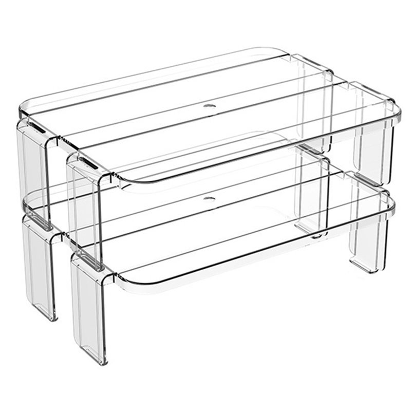 Food Storage Management - ABMR-Stackable Transparent Refrigerator Storage Organizers, 2-Pack