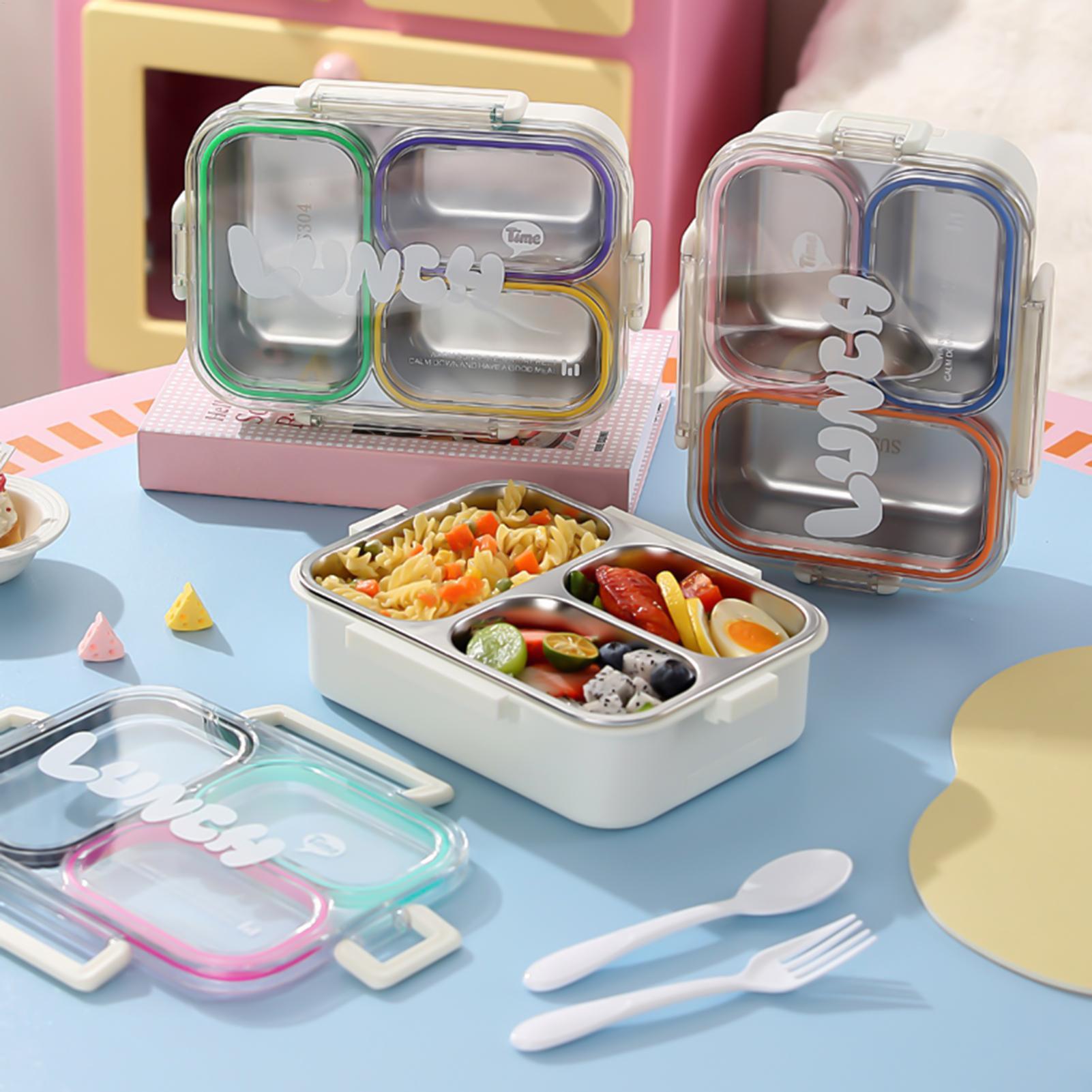 Food Storage 30 Years - Stainless Steel Lunch Box Divided Leak-proof