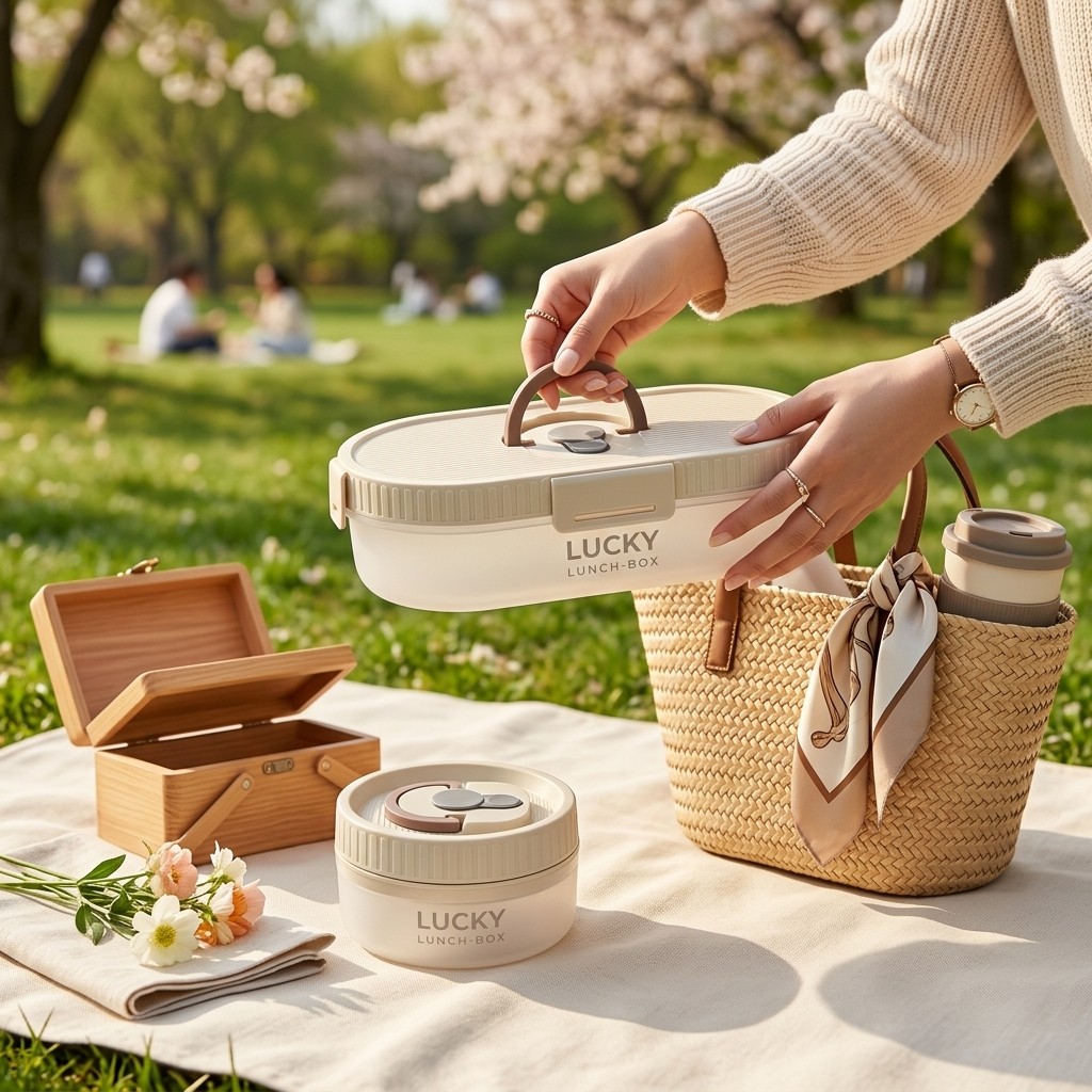 Food Storage 30 Years - Portable Bento Lunch Box Set Leakproof