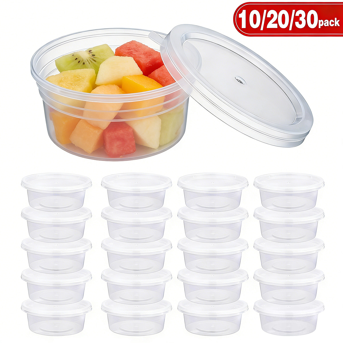 Food Storage With Lids - 10/20/40 Pack Small Slime Containers With