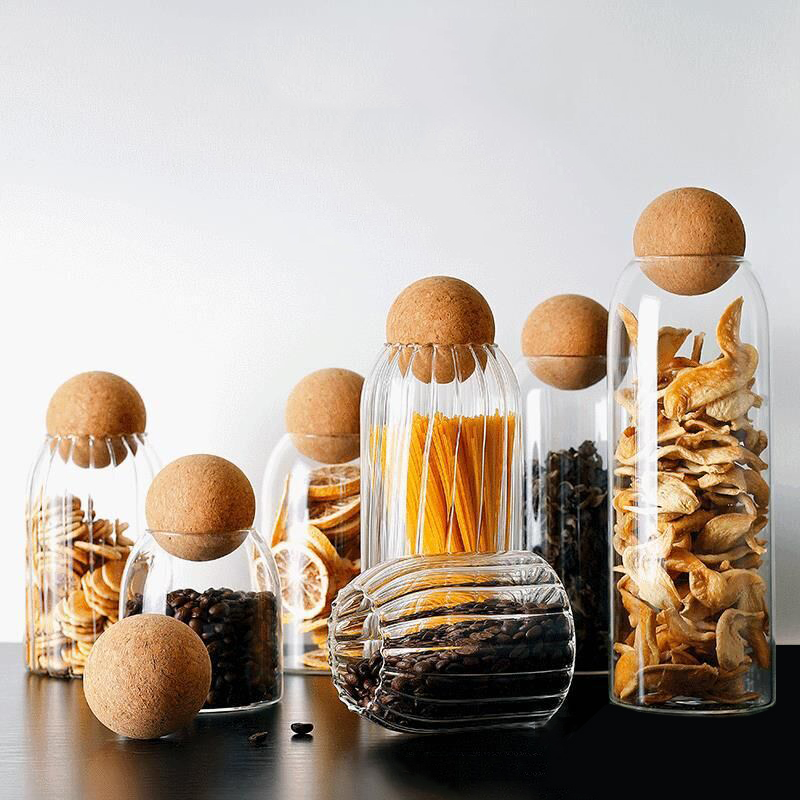 Food Storage Lidl - Storage Glass Jar with Wooden Lid