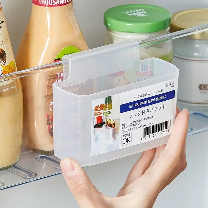 Food Storage Rack For Kitchen - 1/2/5pcs Refrigerator Side Door Storage Rack
