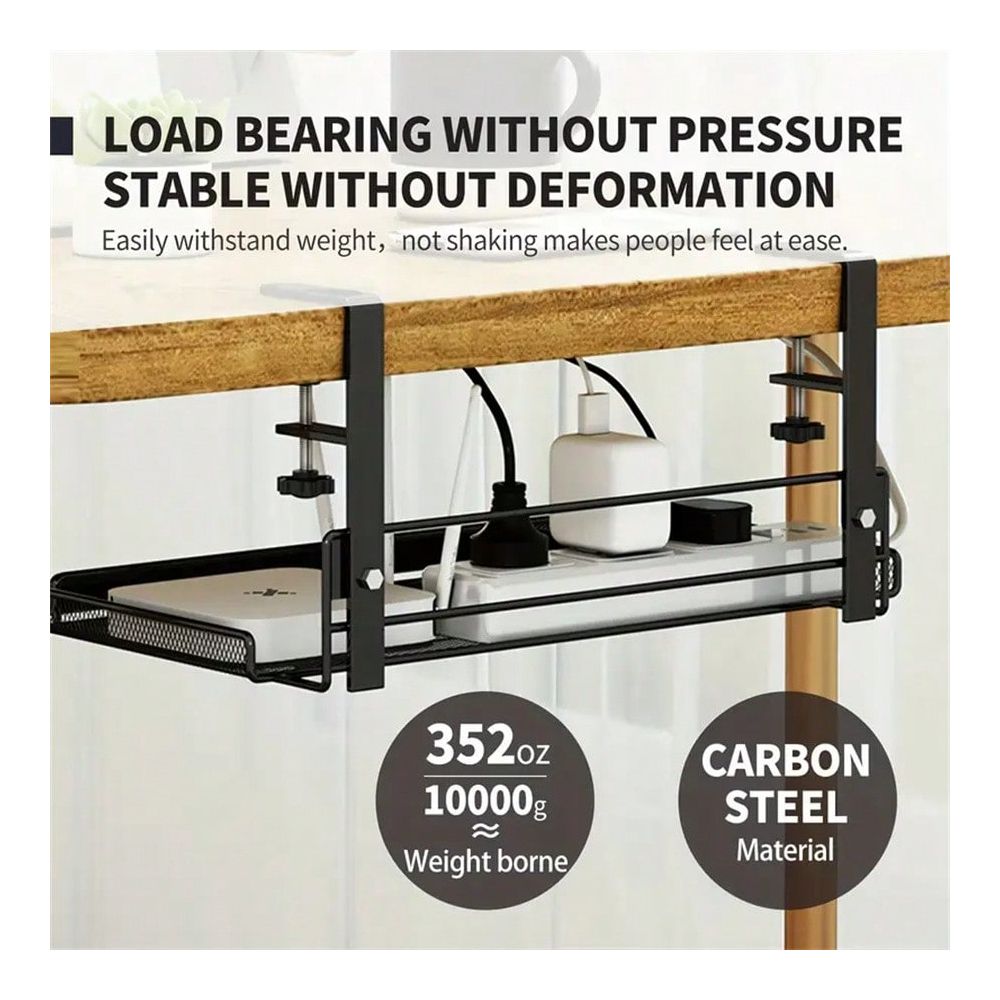 Food Storage And Organizer - Desk Storage Shelf Basket, Office Desk