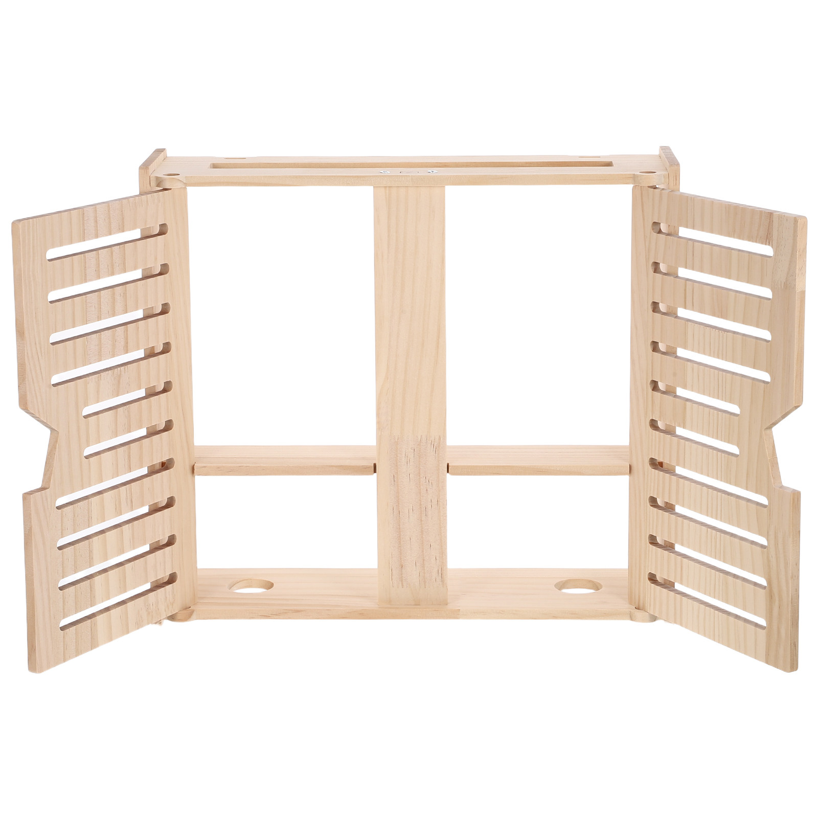 Food Storage And Organizer - Natural Wood Router Storage Cabinet Wall