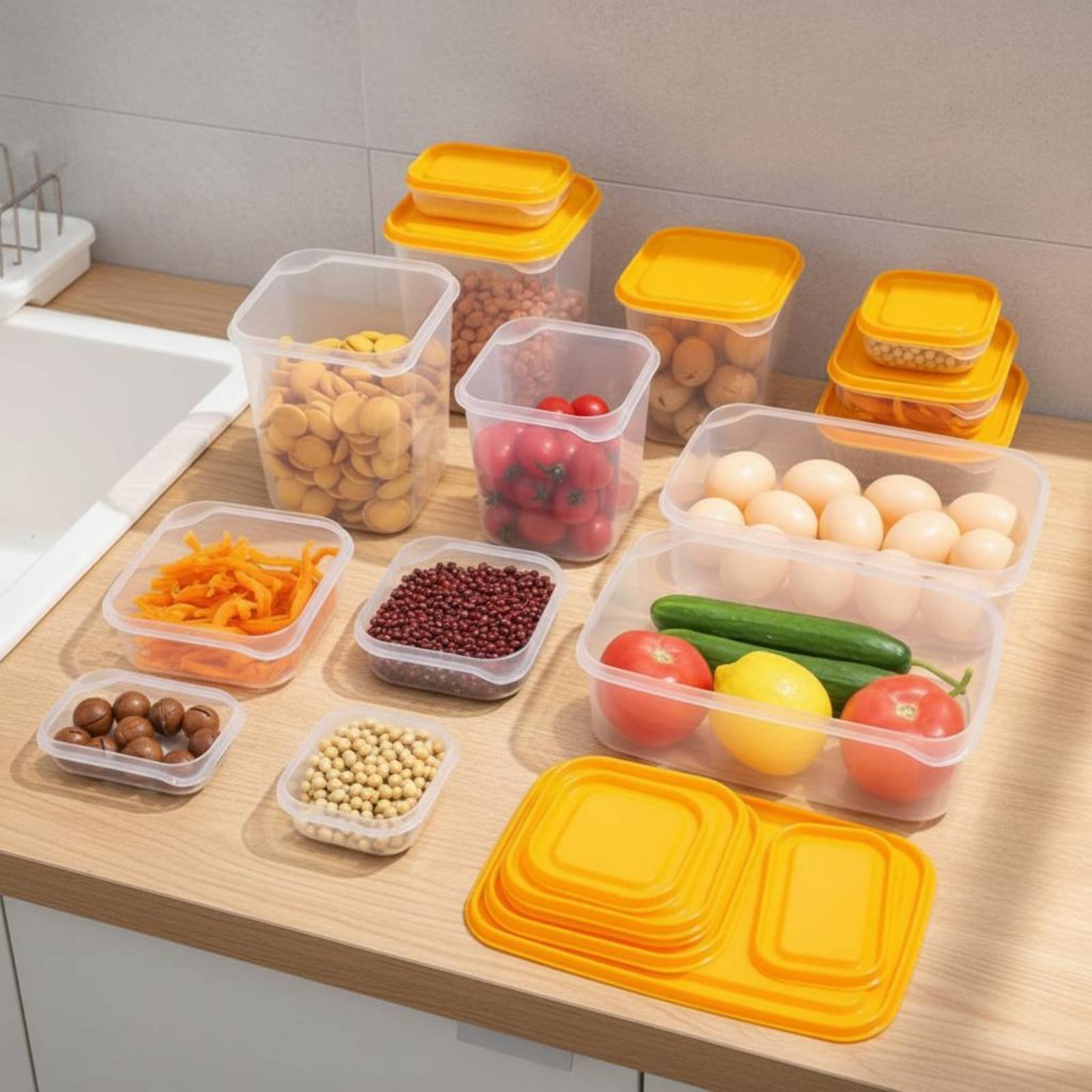 17 Pieces Fridge Storage Box S - огляд і ціна Food Storage Airtight