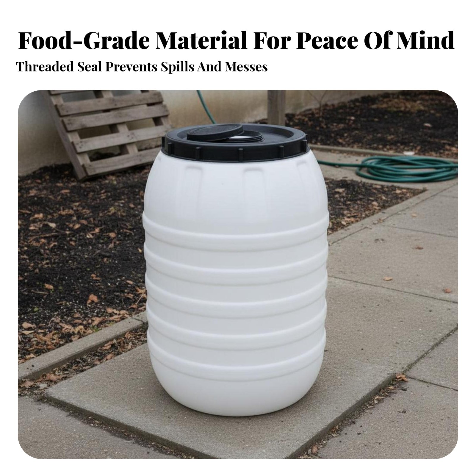 Food Grade Plastic Barrel Airt - огляд і ціна Food Storage Airtight