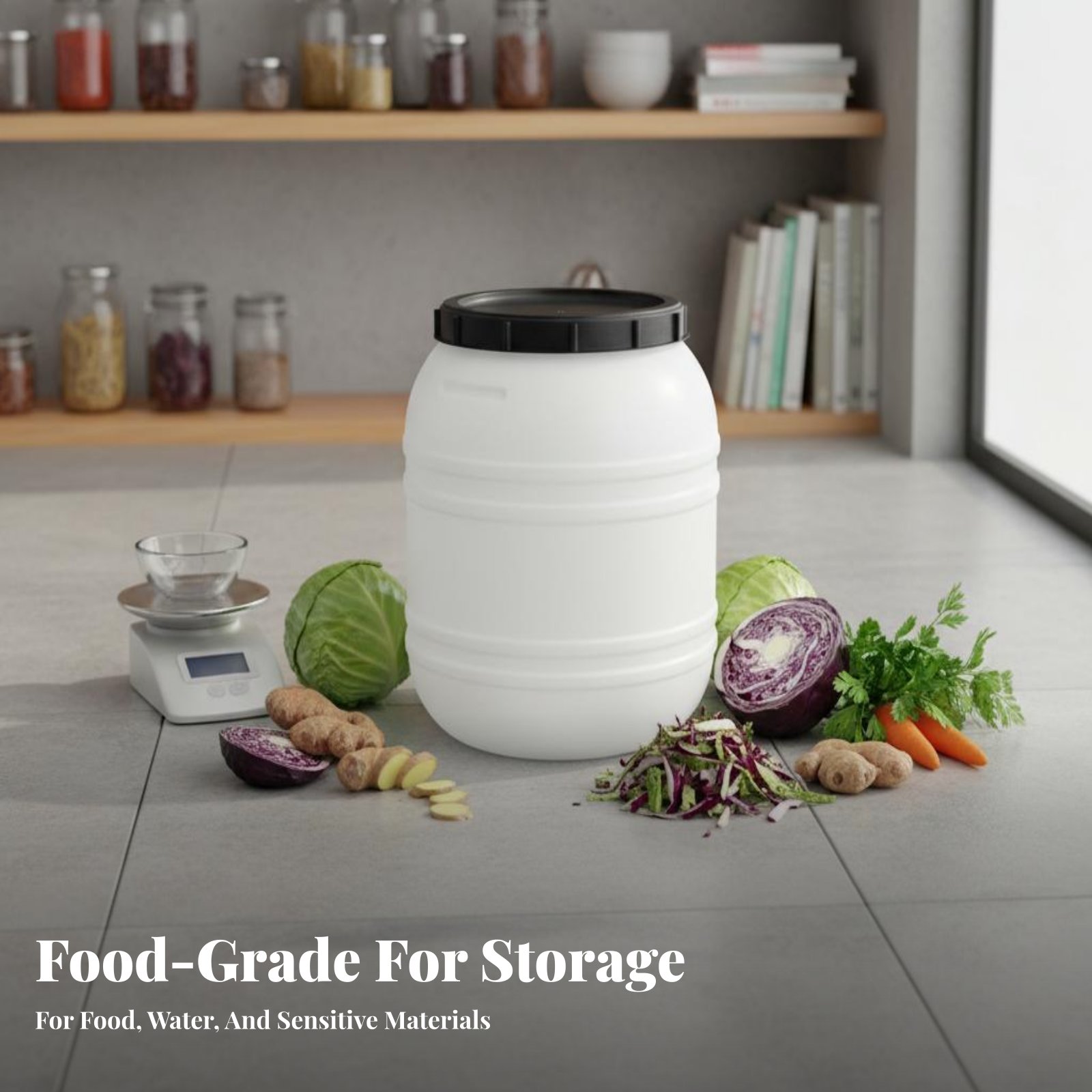 Food Grade Plastic Barrel Airt - огляд і ціна Food Storage Airtight