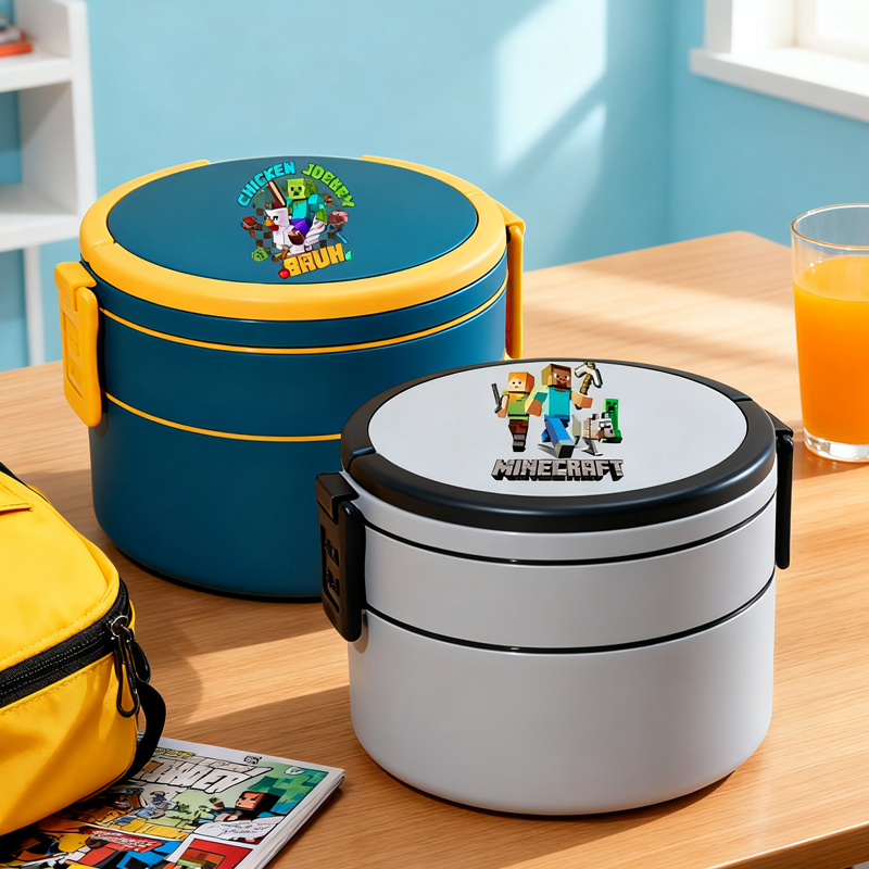 Game Theme Double Layer Lunch  - огляд і ціна Food Storage In Room