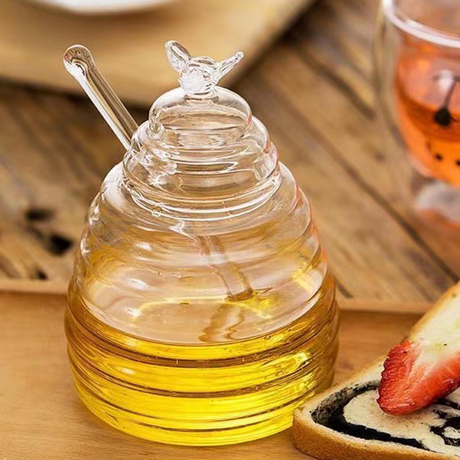 Honey Jar with Lid Glass Honey - огляд і ціна Food Storage 30 Years