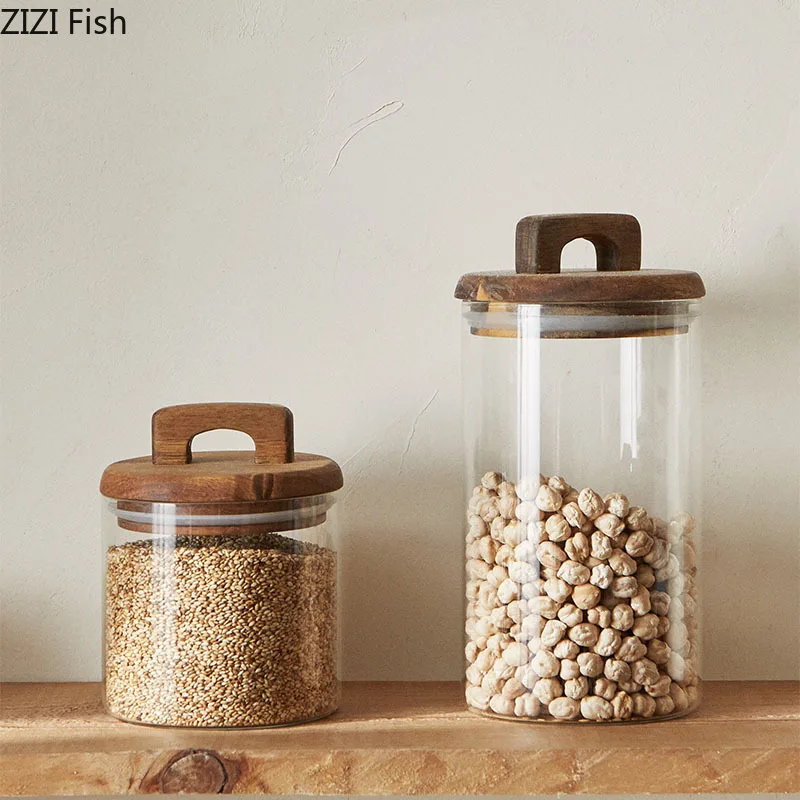 Wooden Lid Glass Storage Jar C - огляд і ціна Food Storage Lidl