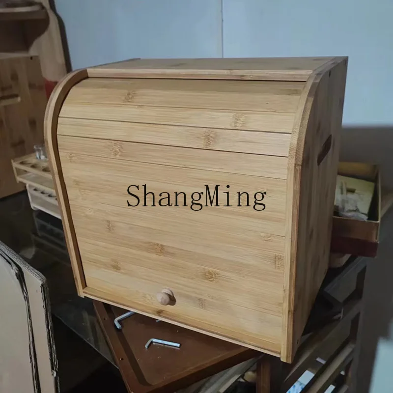 SM Household Bamboo Bread Stor - огляд і ціна Food Storage Rack For Kitchen