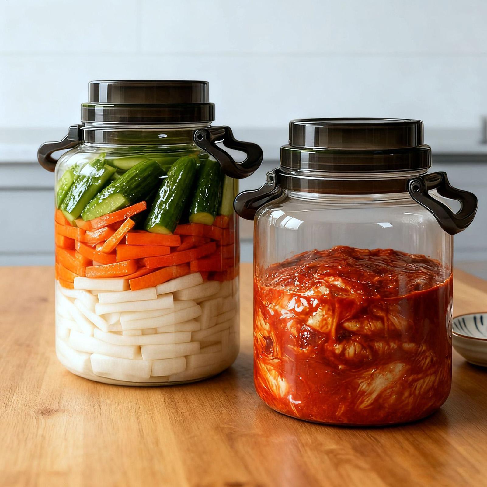 5L Round Pickle Jars With Lids - огляд і ціна Food Storage Lidl