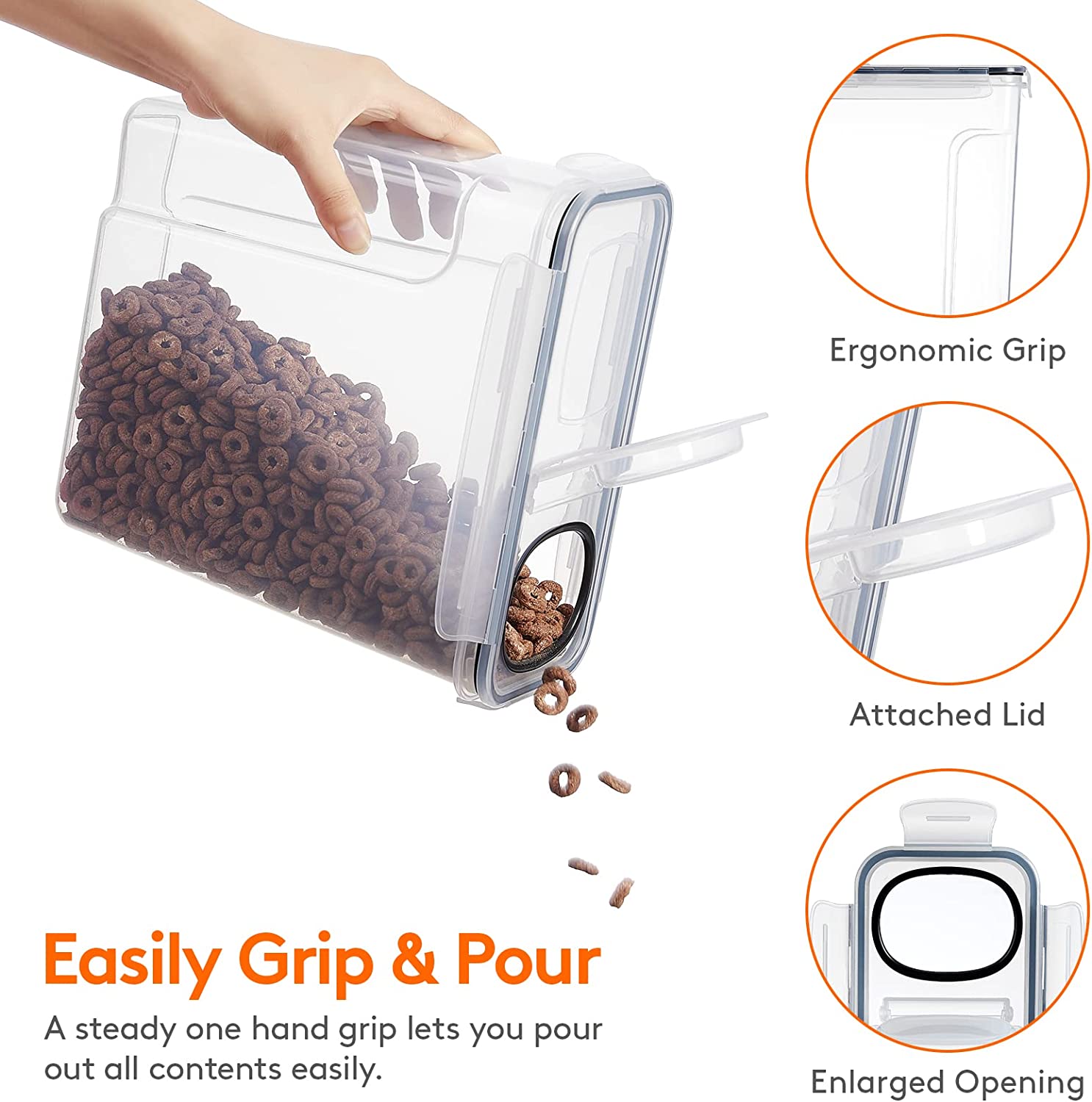 Large (5L) 2/3pcs Grain Contai - огляд і ціна Food Storage In Room