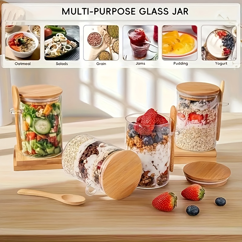 1/2/4/8Pcs Oatmeal Glass Cup S - огляд і ціна Food Storage Lidl