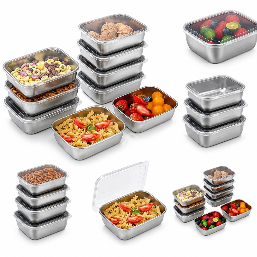 6PCS Stainless Steel Food Stor - огляд і ціна Food Storage Box Set