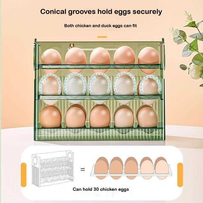Automatic Rebound Egg Storage  - огляд і ціна Food Storage Rack For Kitchen