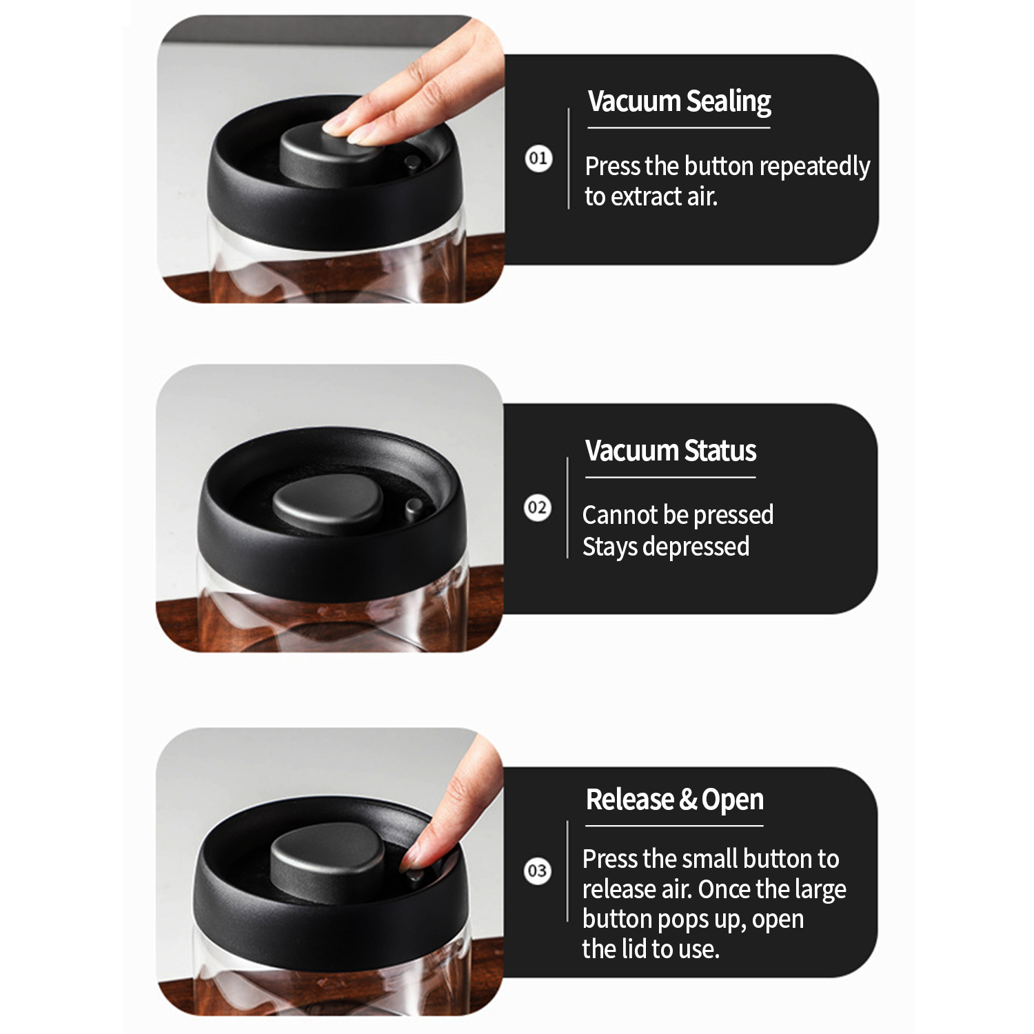 OANKR Vacuum Coffee Canister 5 - огляд і ціна Food Storage Airtight