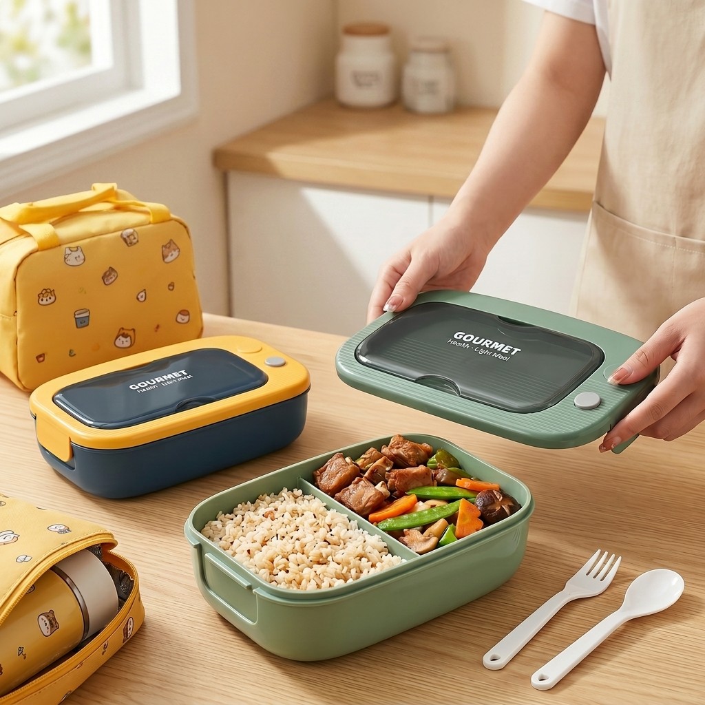 Microwavable Plastic Bento Box - огляд і ціна Food Storage 30 Years