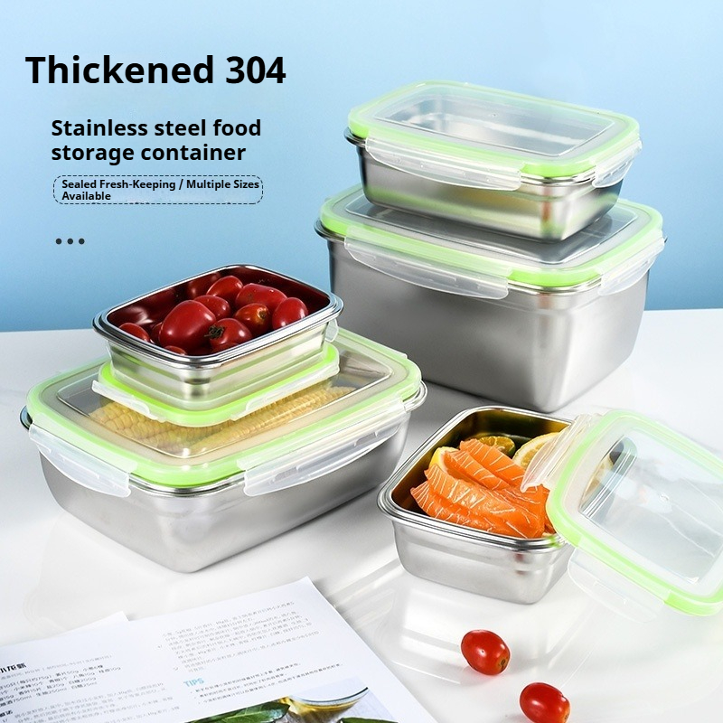 304 Stainless Steel Lunch Box  - огляд і ціна Food Storage Box Set