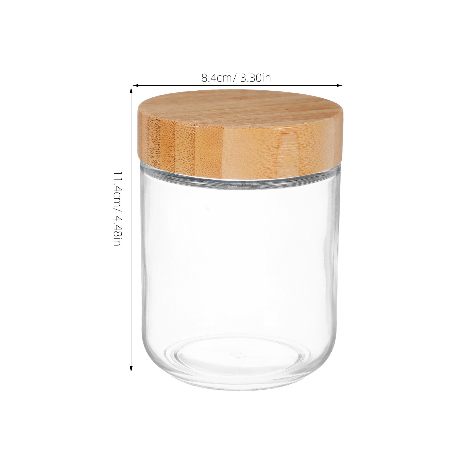 4Pcs Transparent Glass Jars wi - огляд і ціна Food Storage Airtight