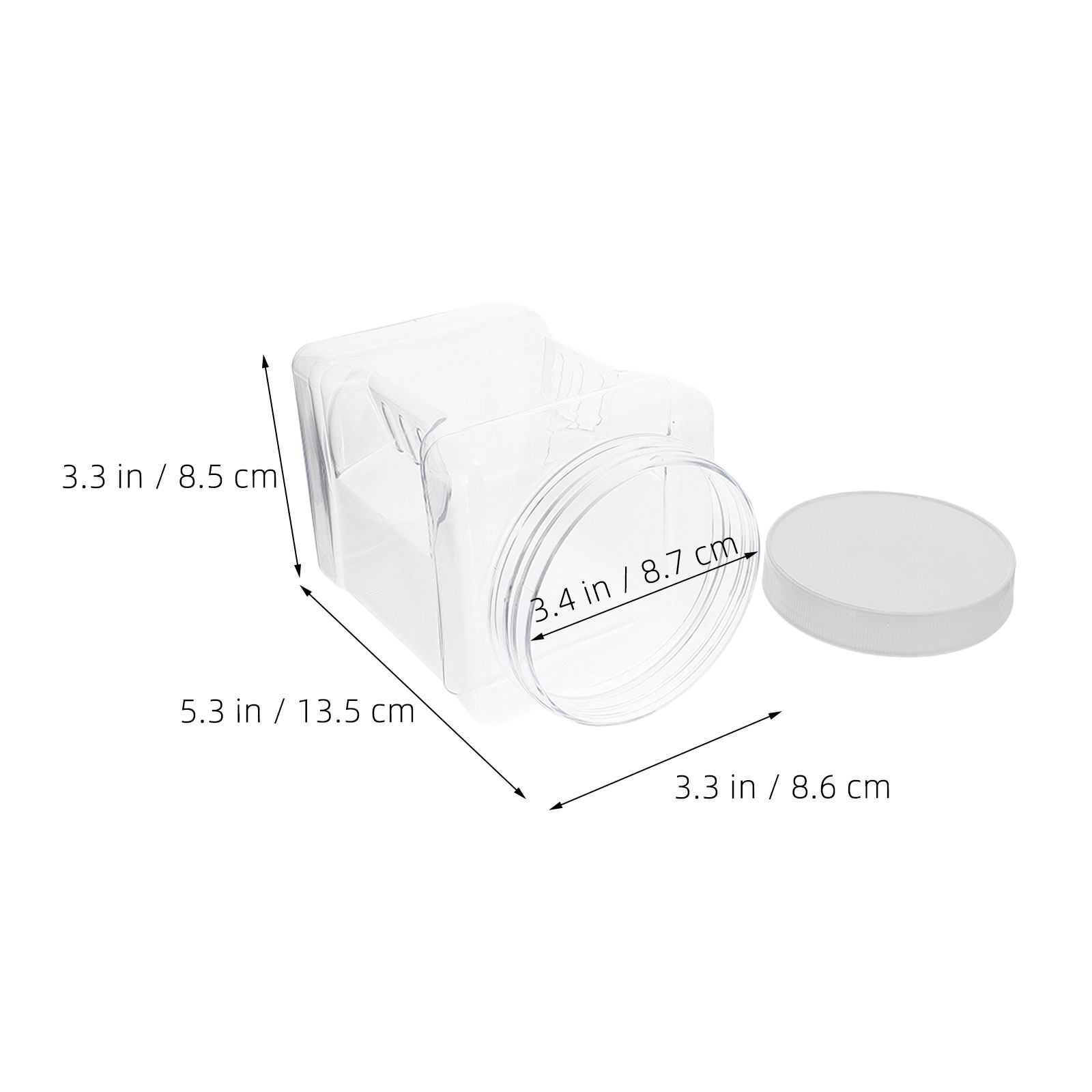 6Pcs Clear Square Airtight Sto - огляд і ціна Food Storage Airtight