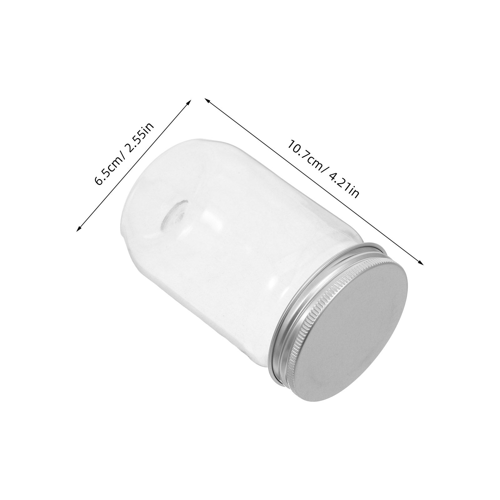 6Pcs Clear Plastic Mason Jars  - огляд і ціна Food Storage Airtight