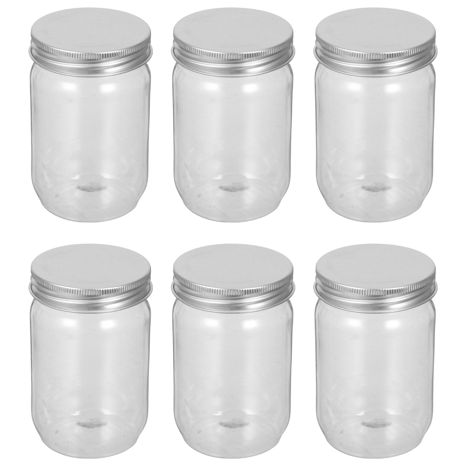 6Pcs Clear Plastic Mason Jars  - огляд і ціна Food Storage Airtight