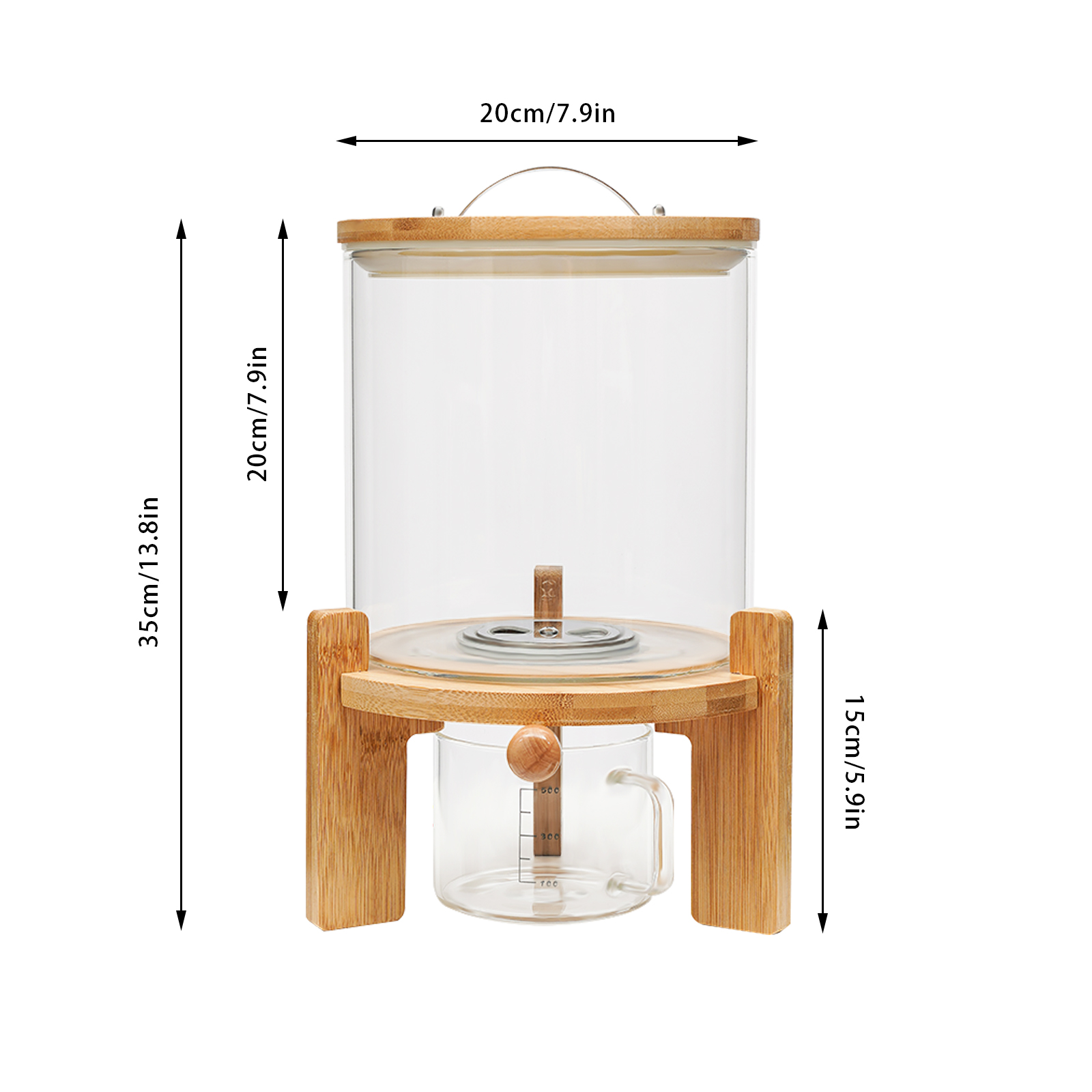 Capacity Airtight Glass Dry Fo - огляд і ціна Food Storage Lidl