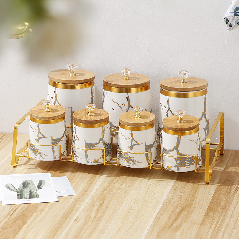 Kitchen Supplies Golden Marble - огляд і ціна Food Storage Rack For Kitchen