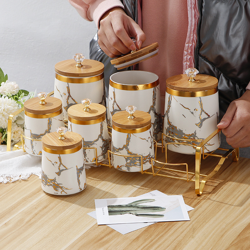 Kitchen Supplies Golden Marble - огляд і ціна Food Storage Rack For Kitchen