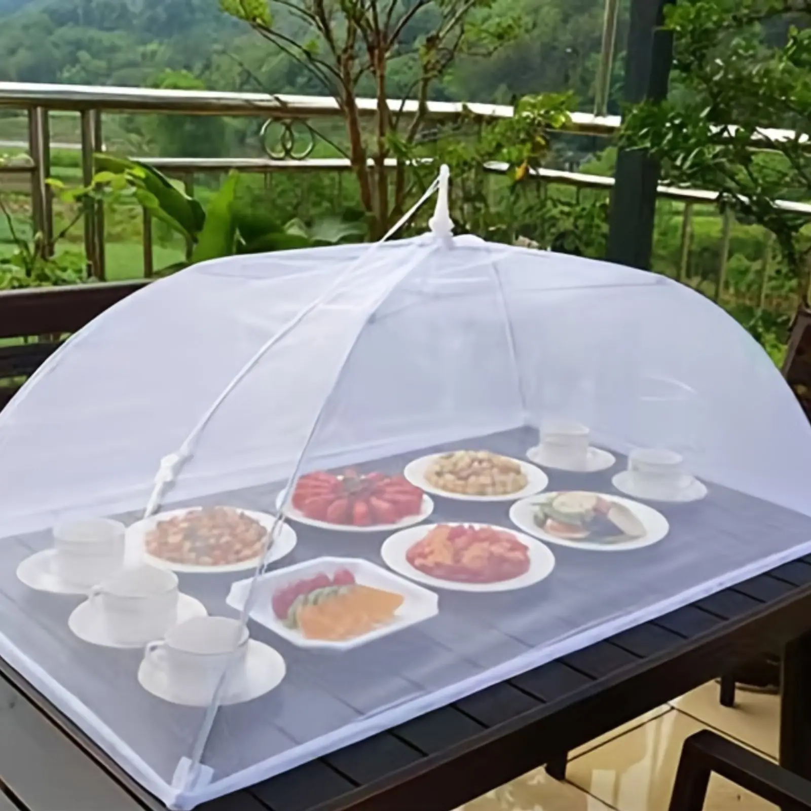 Large pop-up white mesh food c - огляд і ціна Food Storage Net