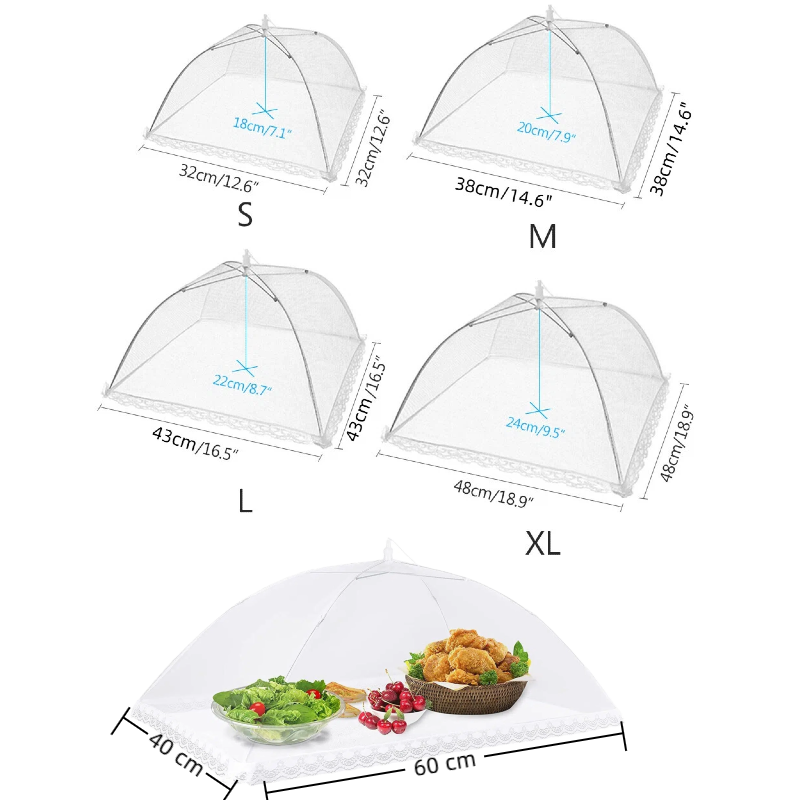 Large pop-up white mesh food c - огляд і ціна Food Storage Net