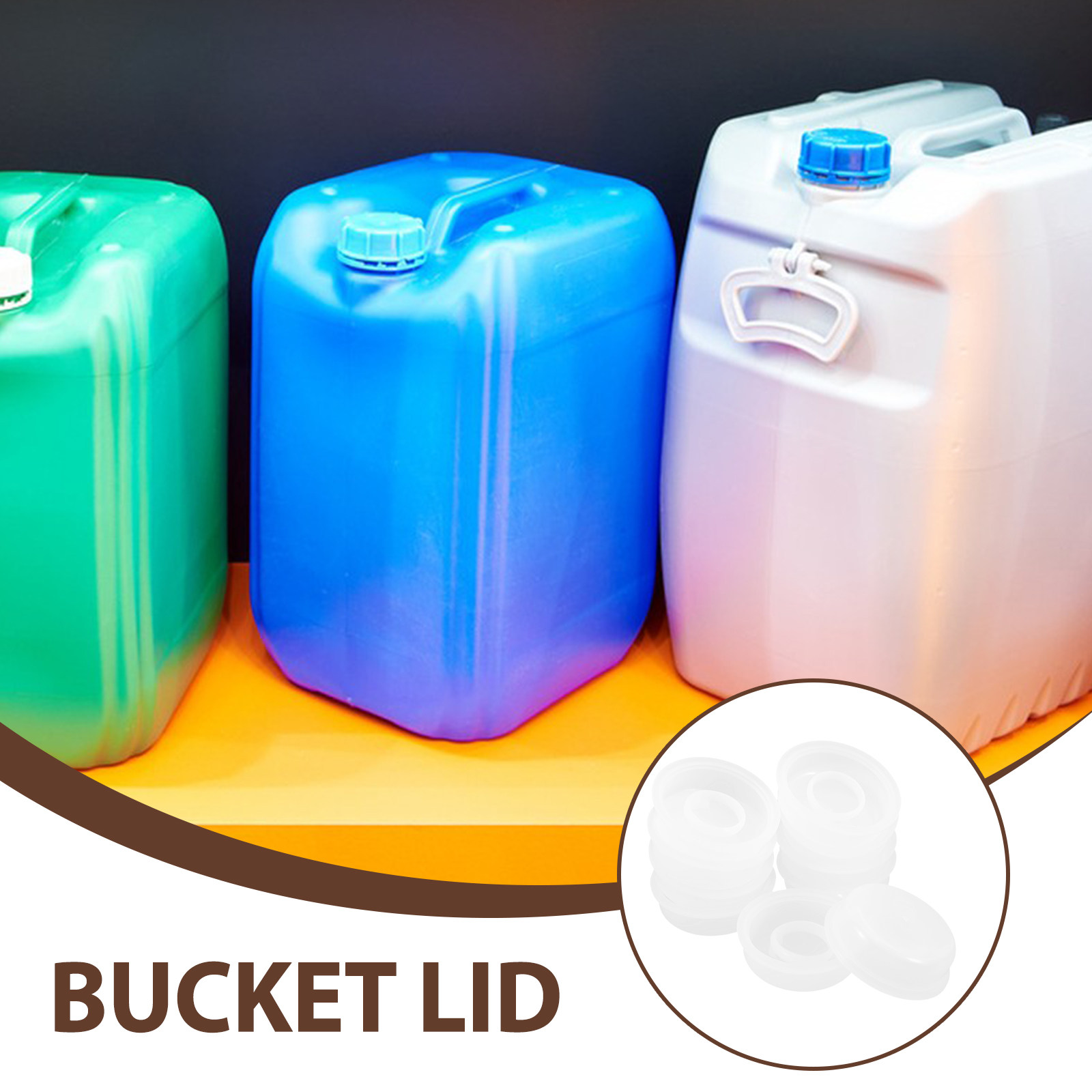 10Pcs Plastic Chemical Bucket  - огляд і ціна Food Storage With Lids